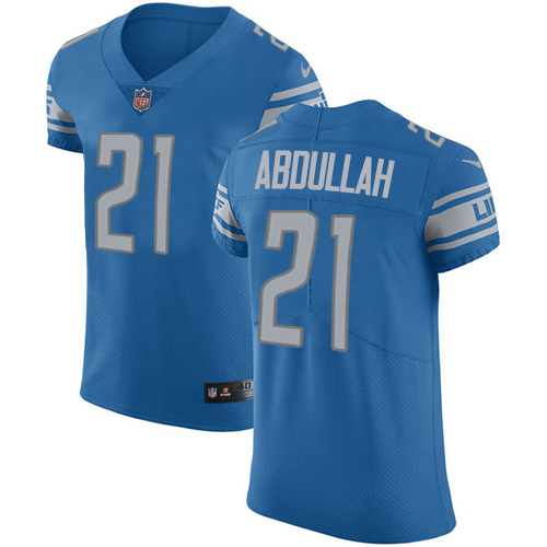 Nike Lions #21 Ameer Abdullah Blue Team Color Men's Stitched NFL Vapor Untouchable Elite Jersey - Click Image to Close